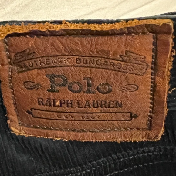 34W 32 inseam Polo Ralph Lauren Aviator Navy Blue Corduroy Pants - Picture 7 of 14
